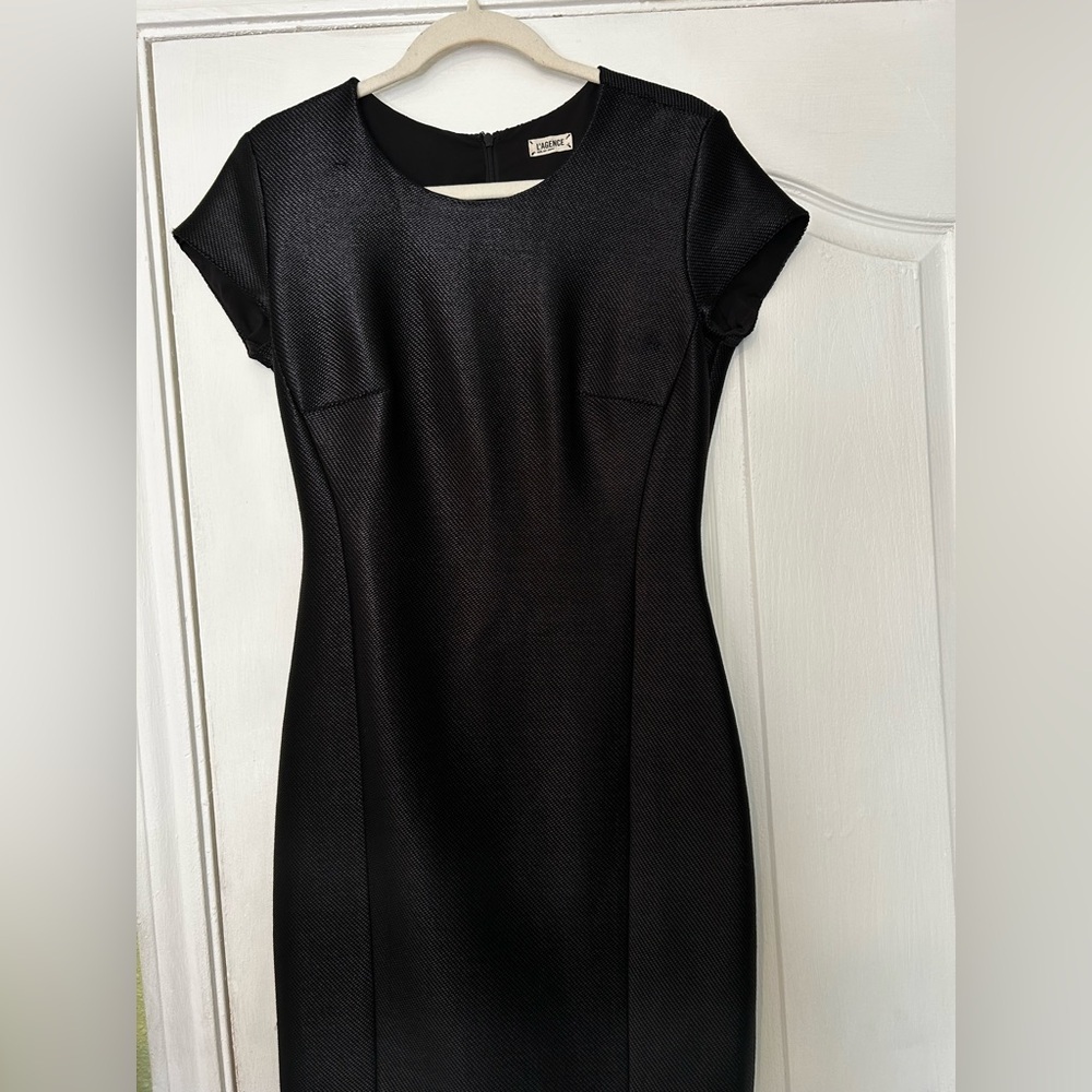 L'Agence black fitted dress sz 6